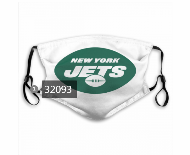 NFL 2020 New York Jets #77 Dust mask with filter